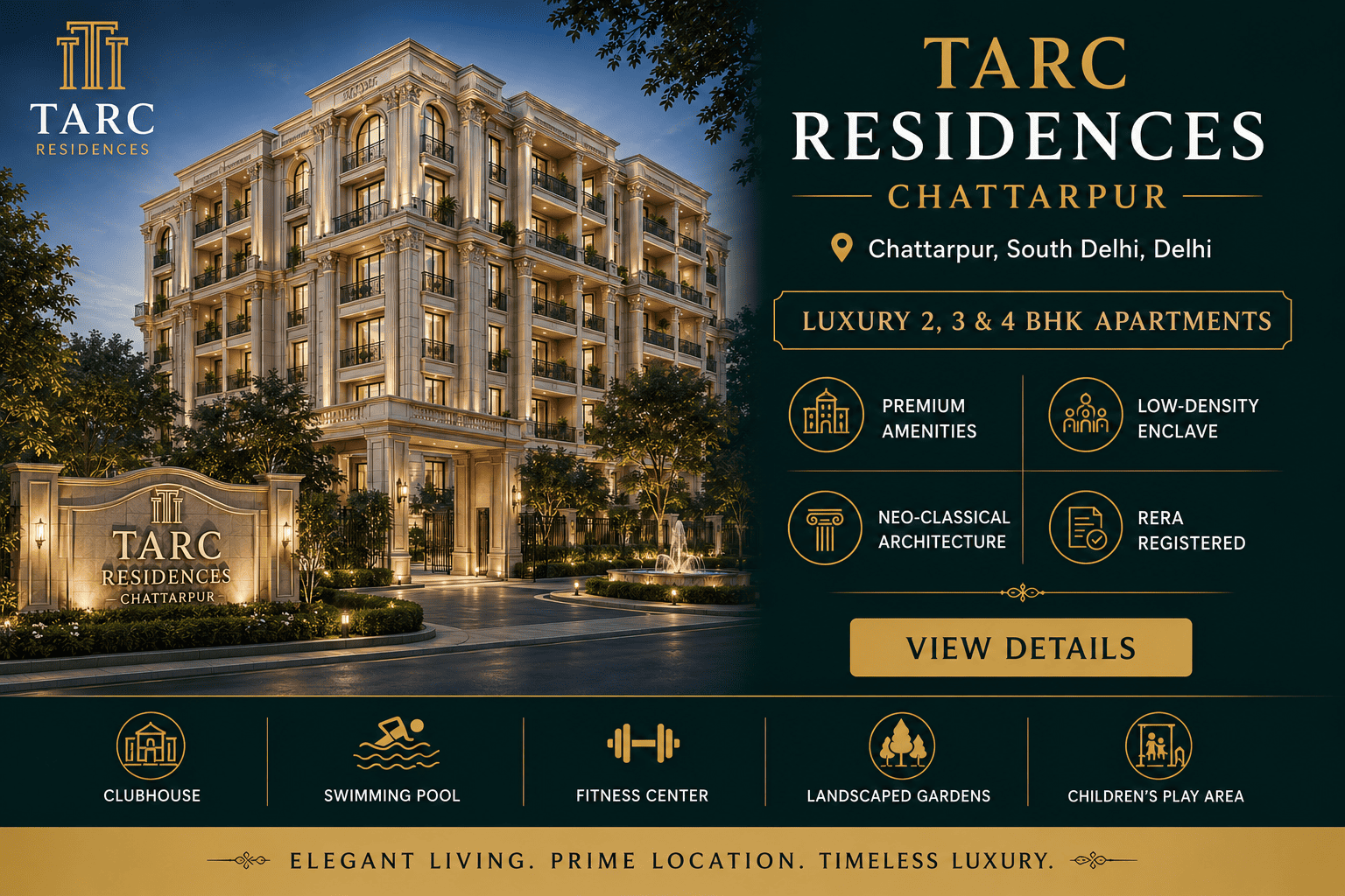 TARC Residences Chattarpur - Luxury Apartments
